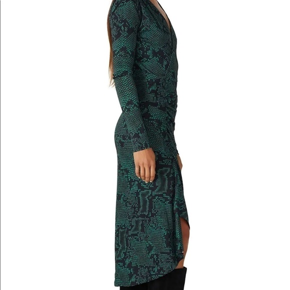 Atlein Green Snake Print Dress - Picture 6 of 10